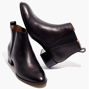 NWOB Madewell Black The Carina Boot Ankle Leather Size 8